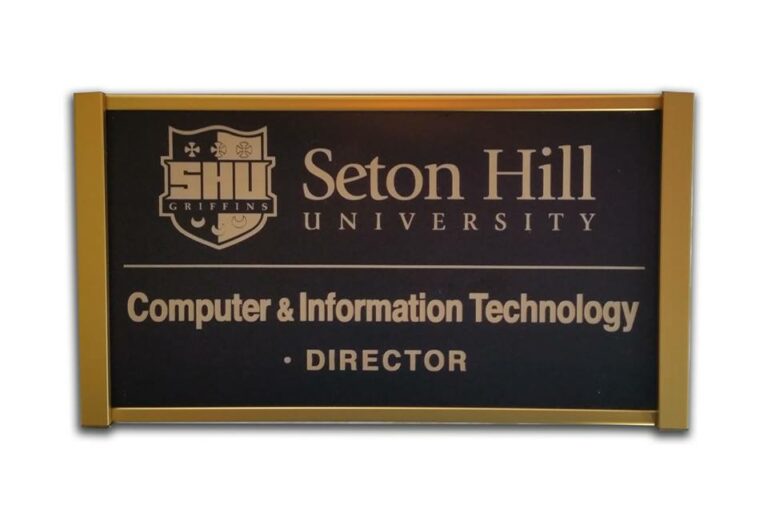 Miller Designs - Seton Hill University Interior Signage