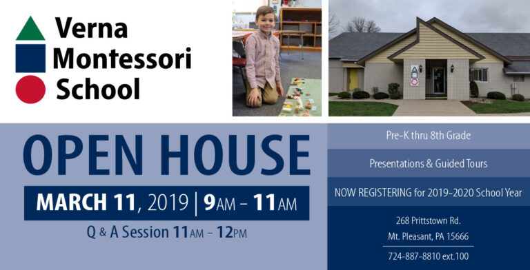 Verna Montessori School - Facebook Open House Ad Image