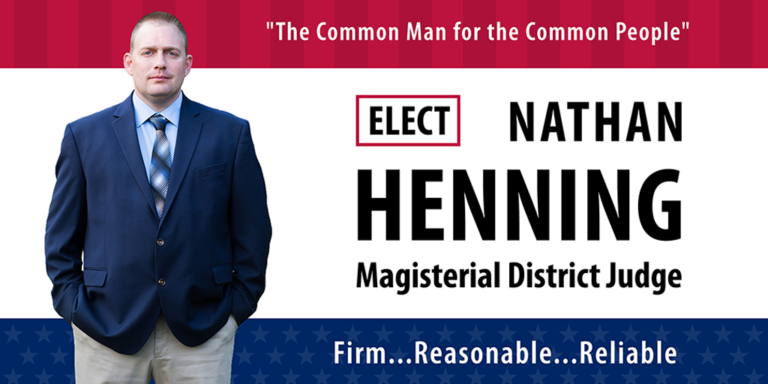 Nathan Henning Campaign Flyer - Front